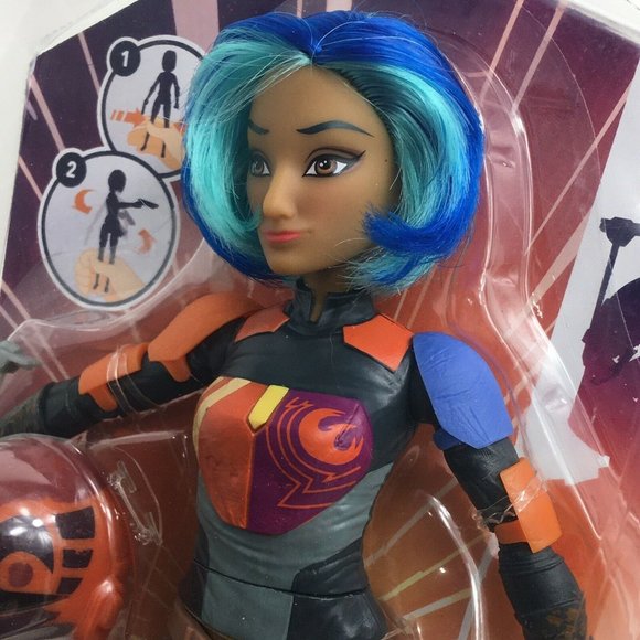 Star Wars Forces Of Destiny Sabine Wren 11" Doll Action Figure Hasbro Disney New - Picture 12 of 12